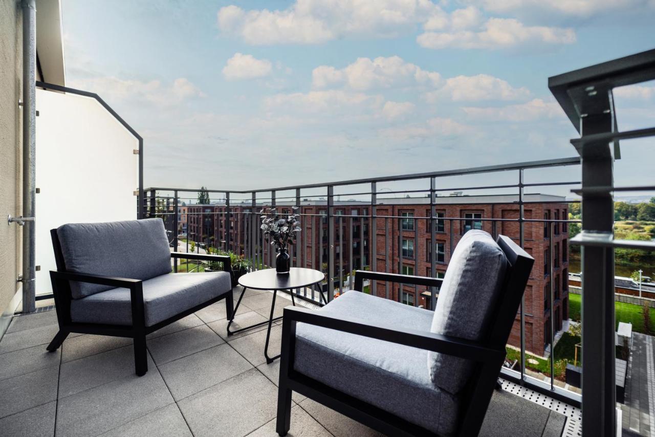 Nk Apartments - Hafencity Dresden Mit Elbblick - Modern & Zentral Ngoại thất bức ảnh